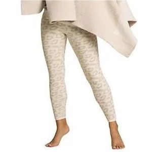 Barefoot Dream cozychic ultra light neutral leopard print lounge pants